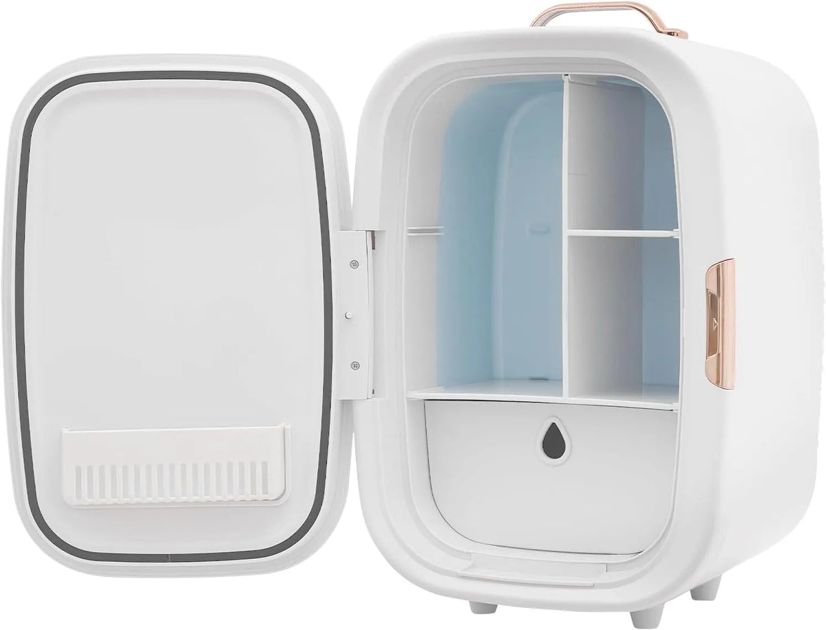 Congelatore, 12 L, 29 x 25 x 44 cm, 20 dB, freezer verticale, bianco, 12 litri, Mini frigo, molto silenzioso, ideale per uffici e dormitori
