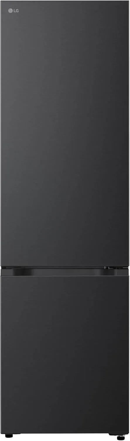 LG GBBS726BEV Frigorifero combinato, 375 L, classe energetica B, No Frost, Linear Cooling, Wi-Fi, frigo con congelatore, nero, Cassetto Smart Flex