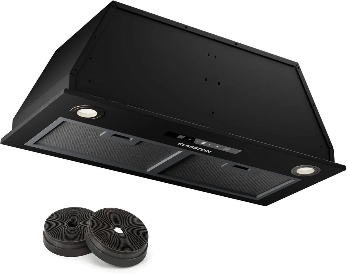 Klarstein Cappa aspirante, 520 m3/h, cappa da cucina, illuminazione LED, da incasso, timer, Cappa Incasso con Flusso d'Aria 520m3