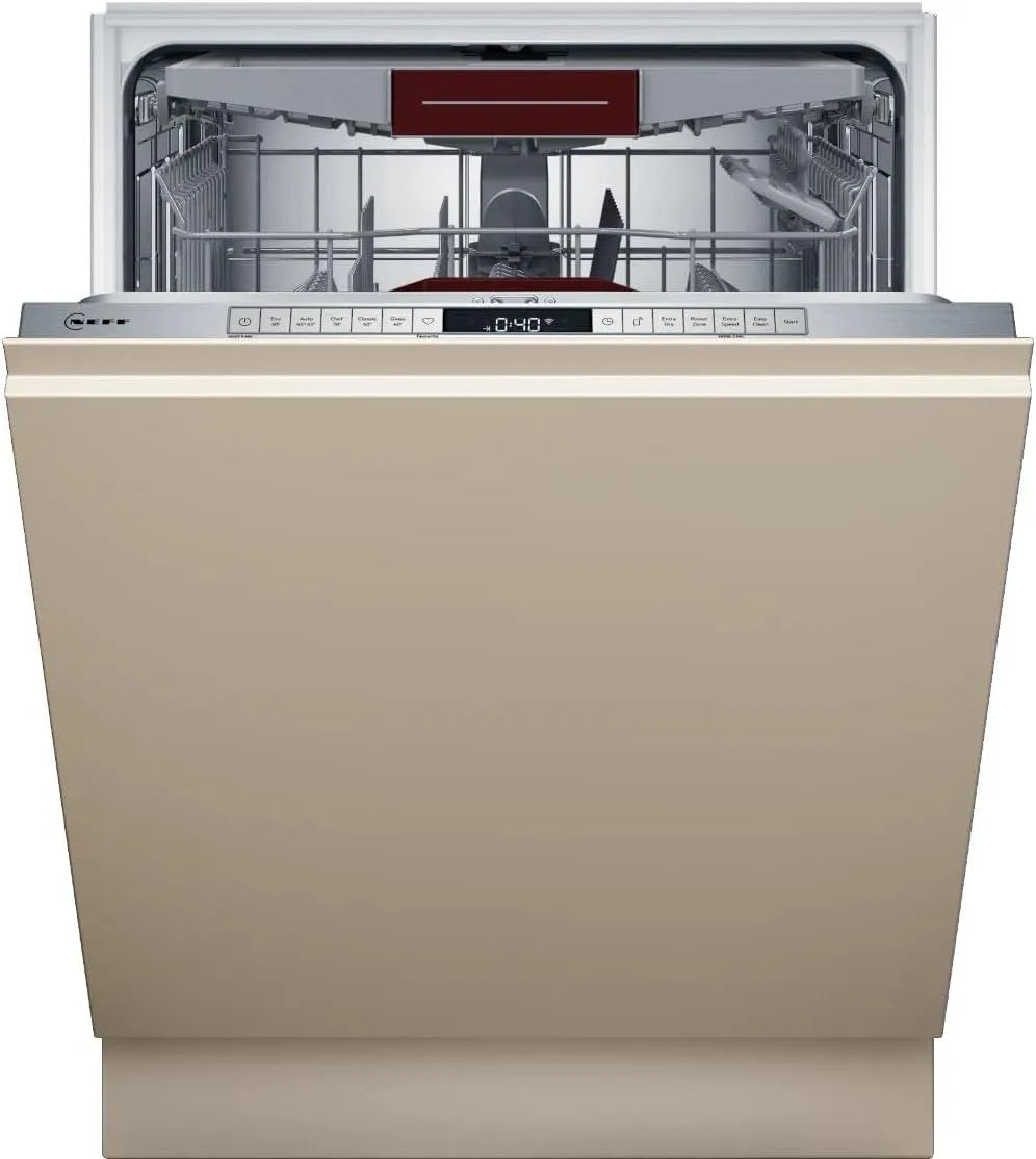 NEFF S155ECX06E Lavastoviglie, incasso totale, N 50, Smart lavastoviglie completamente integrata, cassetto portaposate, lavastoviglie Made in Germany