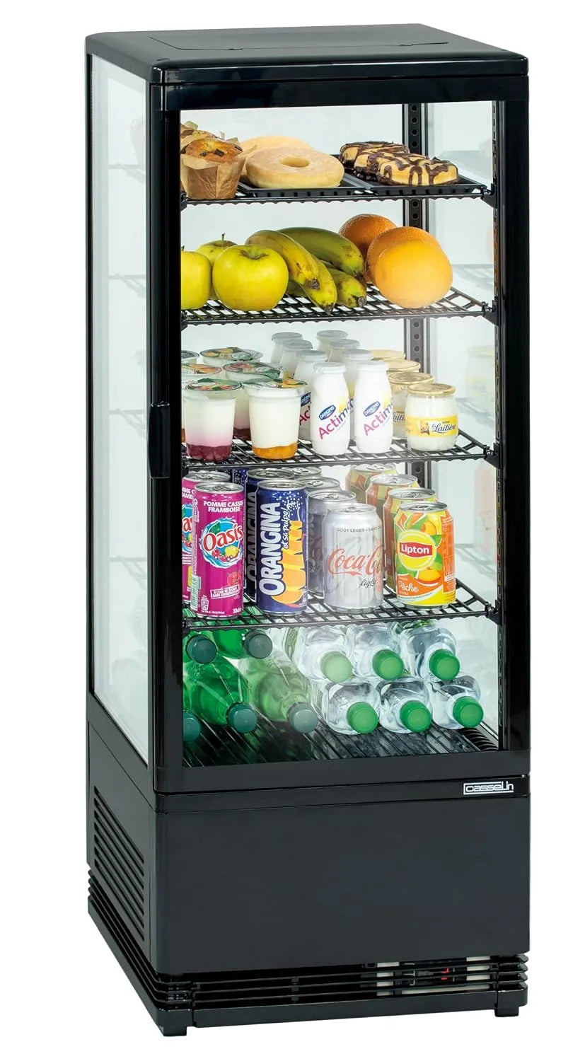 Vetrina refrigerata, 98 L, Casselin CVR98LN, nero, 98L, colore: Nero