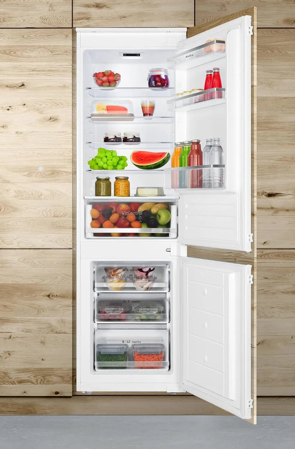 Amica Congelatore, 270 L, da incasso, vano congelatore, Inverter, freezer verticale