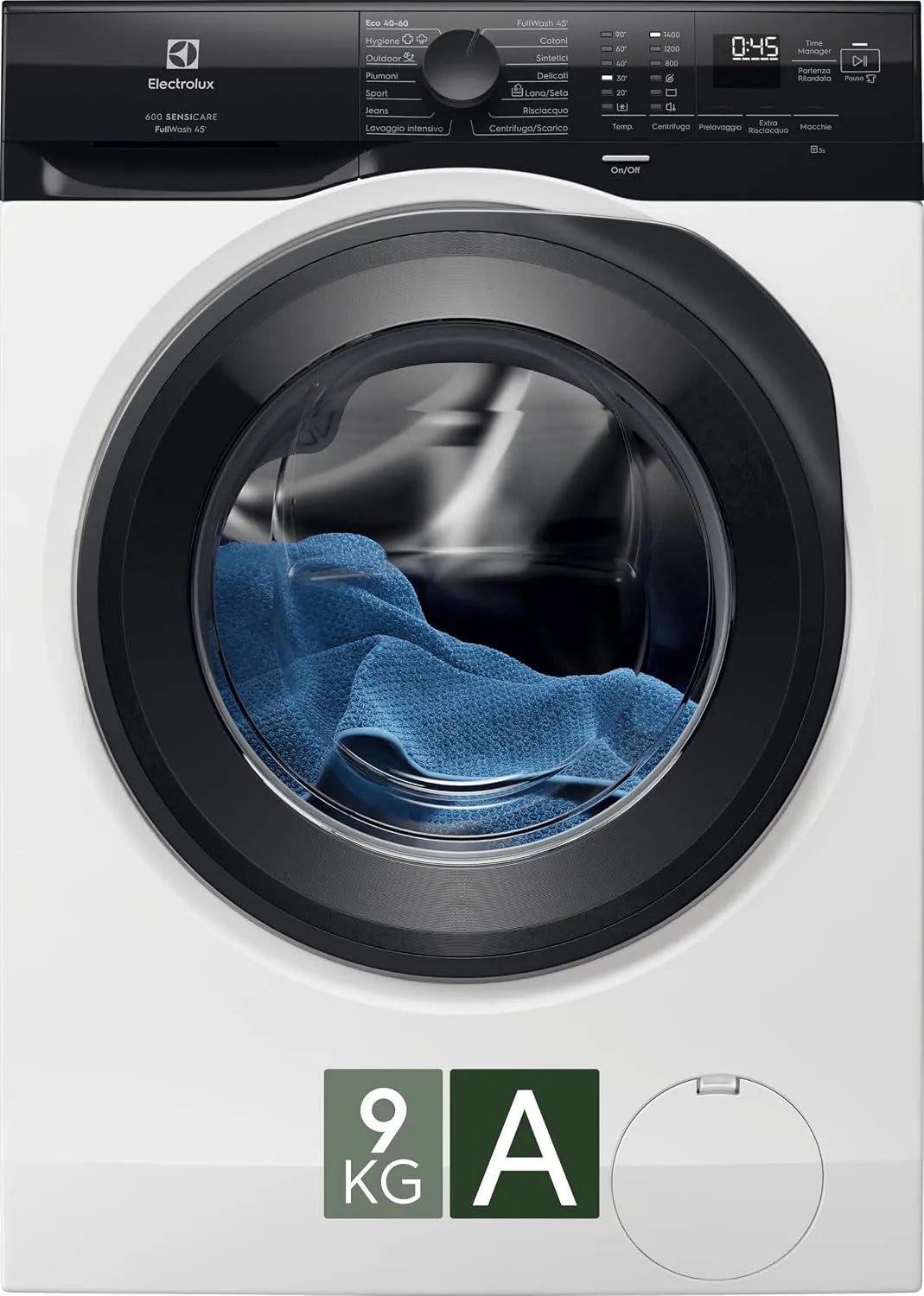 Electrolux EW6FZAM29 Lavatrice, 10 kg, vapore, Electrolux EW6FZAM29 Lavatrice Carica Frontale 10 kg Vapore