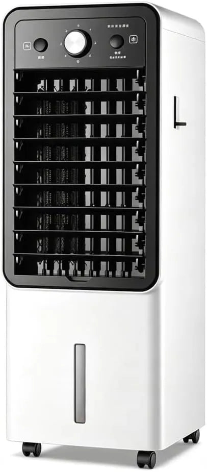 Raffrescatore evaporativo 12H, portatile, timer, Mechanical Version, Aria Condizionata Portatile con Telecomando e Pompa di Calore 4 in 1 Con