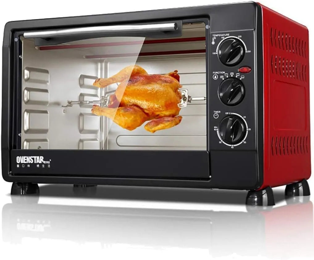 Forno elettrico, 30 L, vapore, impostazione della Temperatura del Vapore da Tavolo per Uso Domestico e Forno tostapane da appoggio a convezione da 60