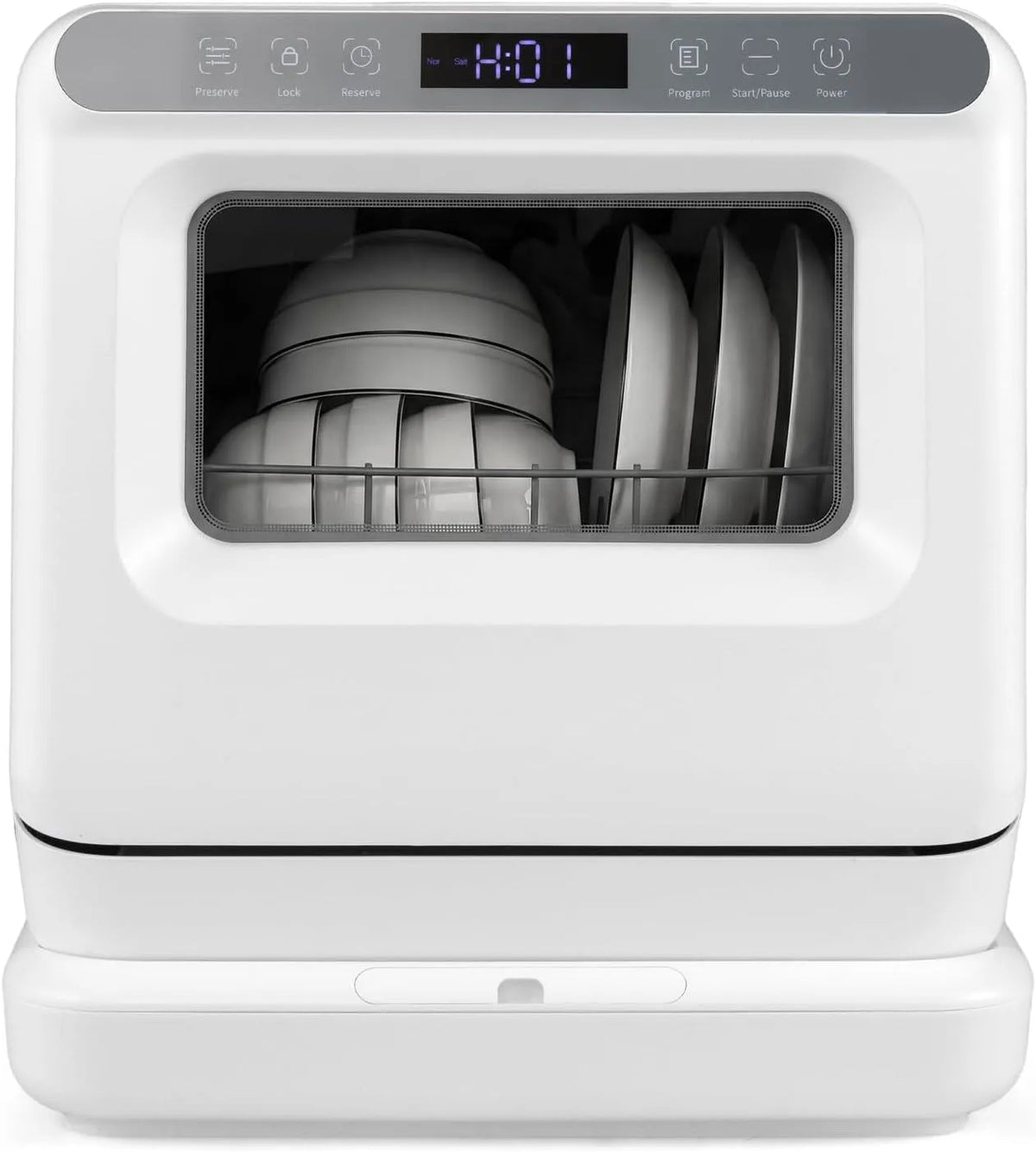 Lavastoviglie, portatile, LIFEZEAL Lavastoviglie da Banco Portatile con Spruzzo a 360°