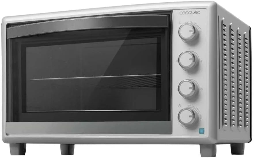 Cecotec Forno elettrico, 60 L, 2200 W, 12 programmi, 2 zone di temperatura, bianco, temperatura fino a 230°, Cecotec Forno Convezione da tavolo da 60
