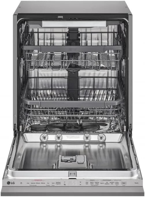 LG Serie 3 DB965TXS Lavastoviglie, classe energetica B, da incasso, Wi-Fi, vapore, acciaio inox, 14 coperti, 4 Bracci Irroratori, LG QuadWash DB965TXS