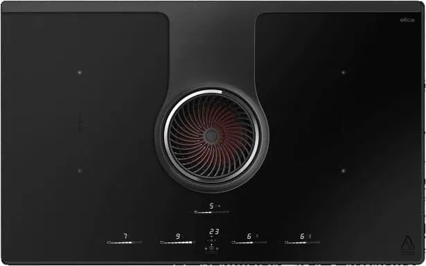 HP PRF0200577 BR, 83 Piano cottura a induzione, piastra a induzione, nero, Elica PRF0200577, Piano cottura a induzione con cappa aspirante integrata