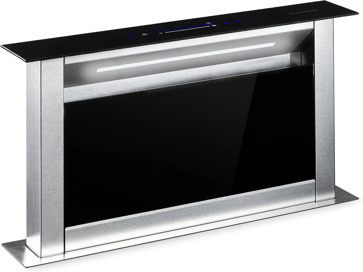 Klarstein Cappa aspirante, 60cm, 576 m3/h, 51 dB, cappa da cucina, touch, acciaio inox, Flusso D'Aria: 576 M3, Ora, Bassa Rumorosità: 51dB, Led