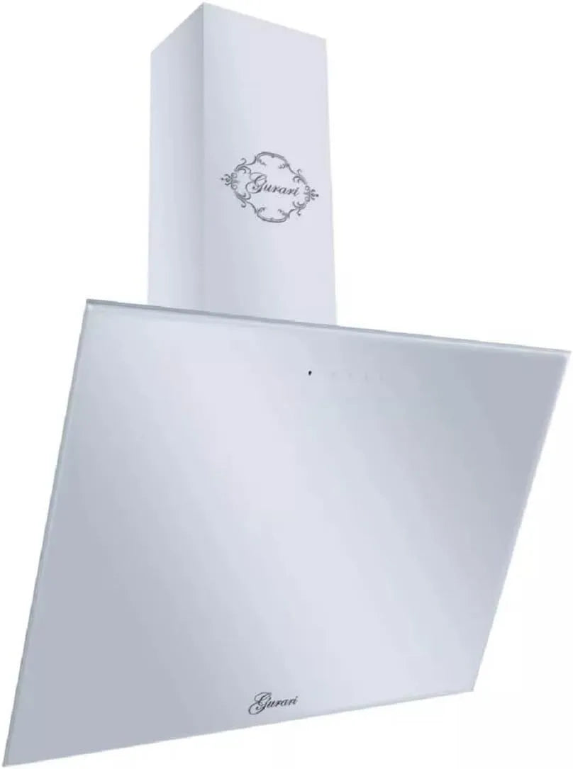 Cappa aspirante, 80 cm, 1000 m3/h, classe energetica A, cappa da cucina, inclinata, montaggio a parete, bianco