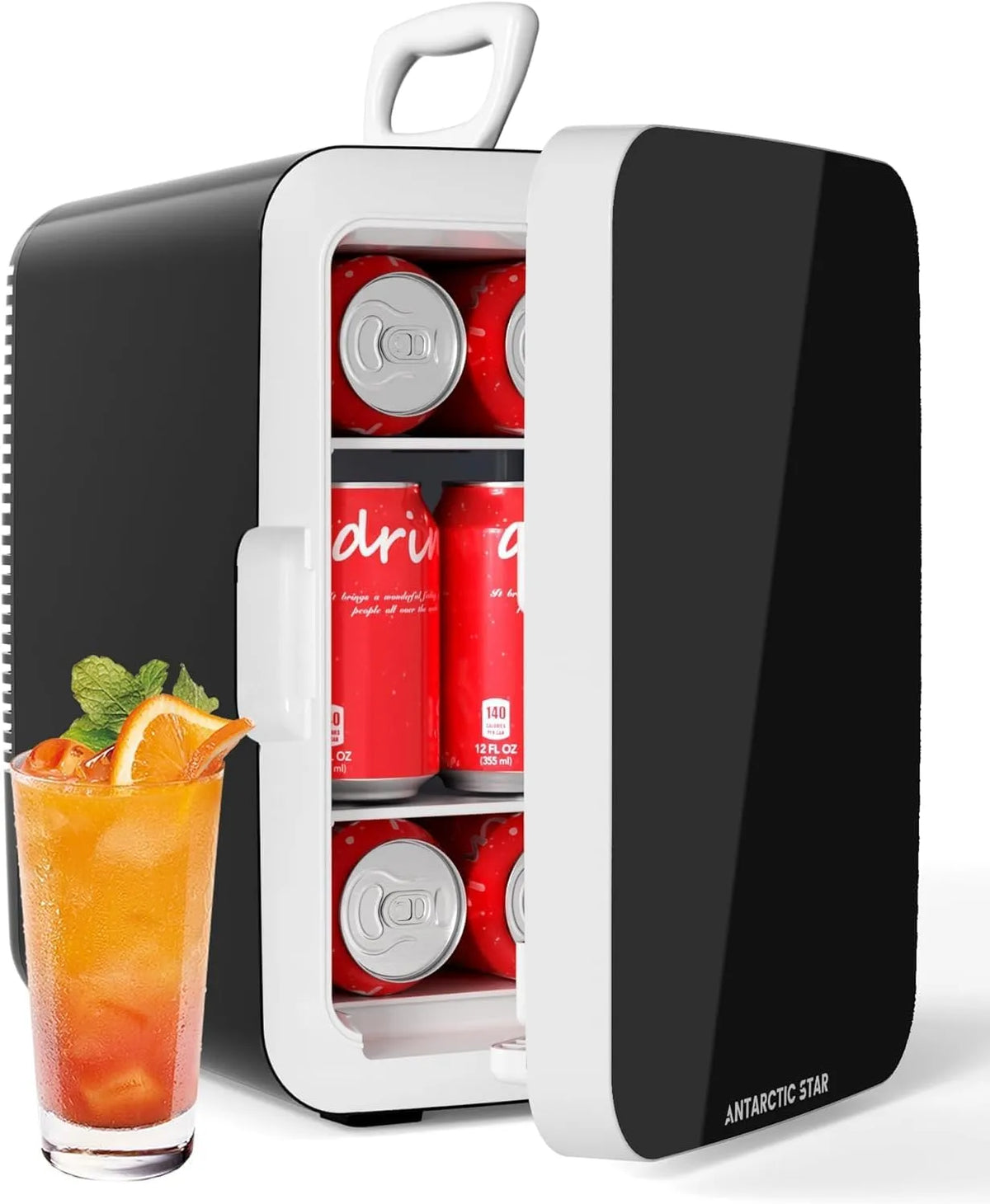 Frigorifero portatile, 10 L, mini frigo portatile, 10 litri, 6 litri, Mini frigorifero compatto, piccolo refrigeratore per cosmetici, bevande