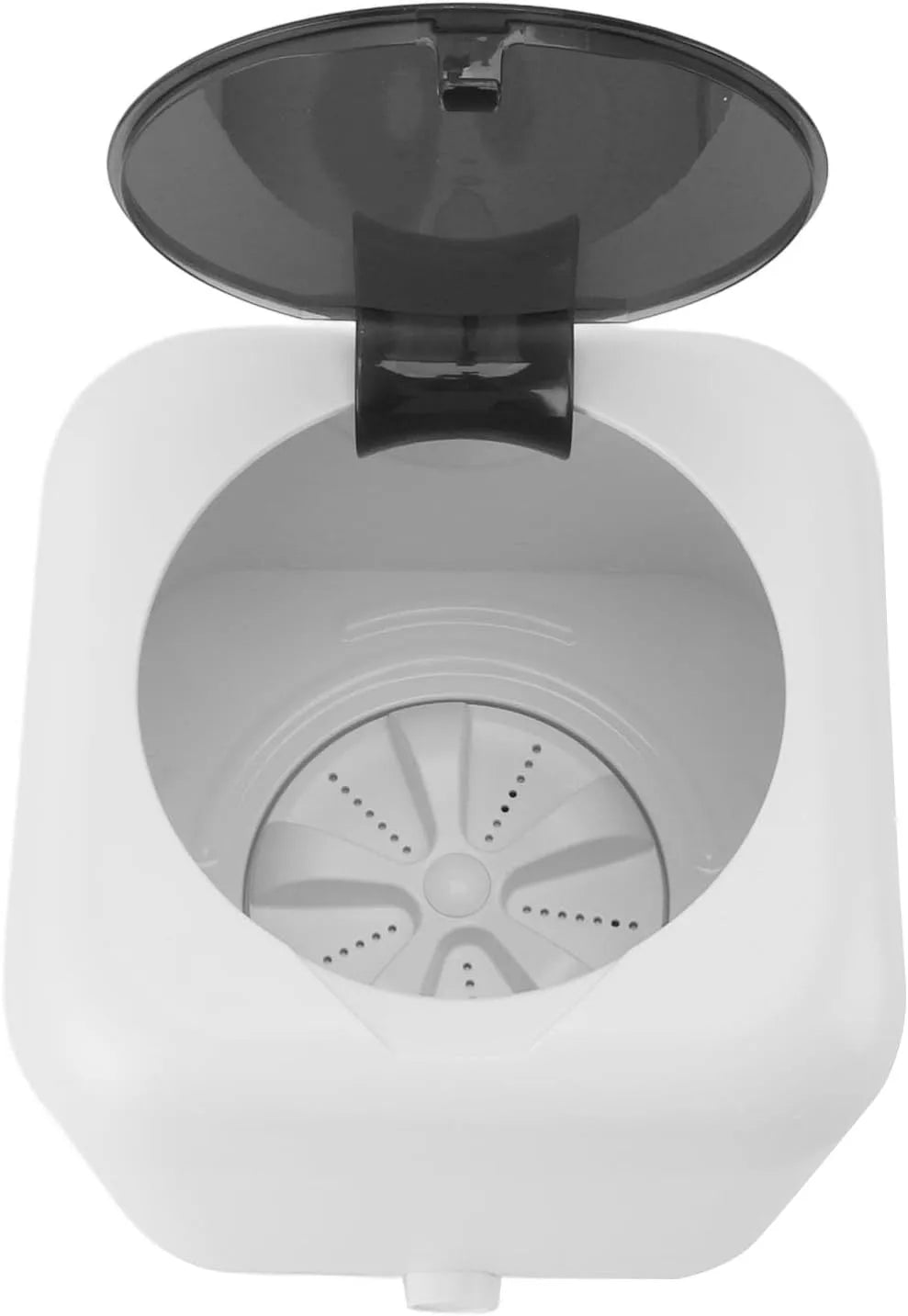 Lavatrice, 5 L, portatile, display digitale, bianco, WHITE, Fdit Mini Lavatrice a Carica Dall'alto Lavatrice Portatile Piccola da 5 Litri con Display