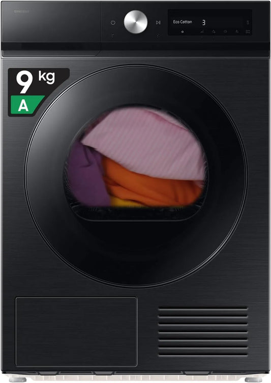 Samsung F-DT90DB78GB3M 85H Asciugatrice, 60 L, 9 kg, Wi-Fi, 3 Mesi Garanzia Extra, AI Dry, Samsung Asciugatrice Bespoke AI F-DT90DB78GB3M, 60L x 85H x