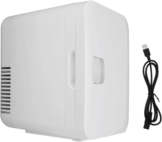 Frigorifero portatile, 6 L, USB, mini frigo portatile, Frigorifero Personale, Piccolo Dispositivo di Raffreddamento Personale per la Cura della Pelle