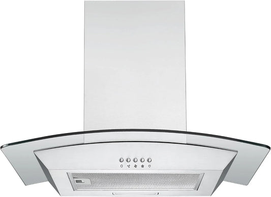 Respekta CH0160IXB Cappa aspirante, 60 cm, cappa da cucina, montaggio a parete, acciaio inox