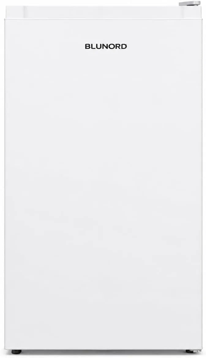 Frigorifero, 85 L, 40 dB, classe energetica E, vano congelatore, bianco, 2 Ripiani in Vetro, Cella Freezer, Porta Reversibile, White