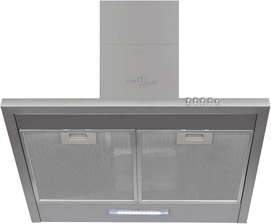 Cappa aspirante, cappa da cucina, acciaio inox, Acciaio Inossidabile, Cappa 600 mm