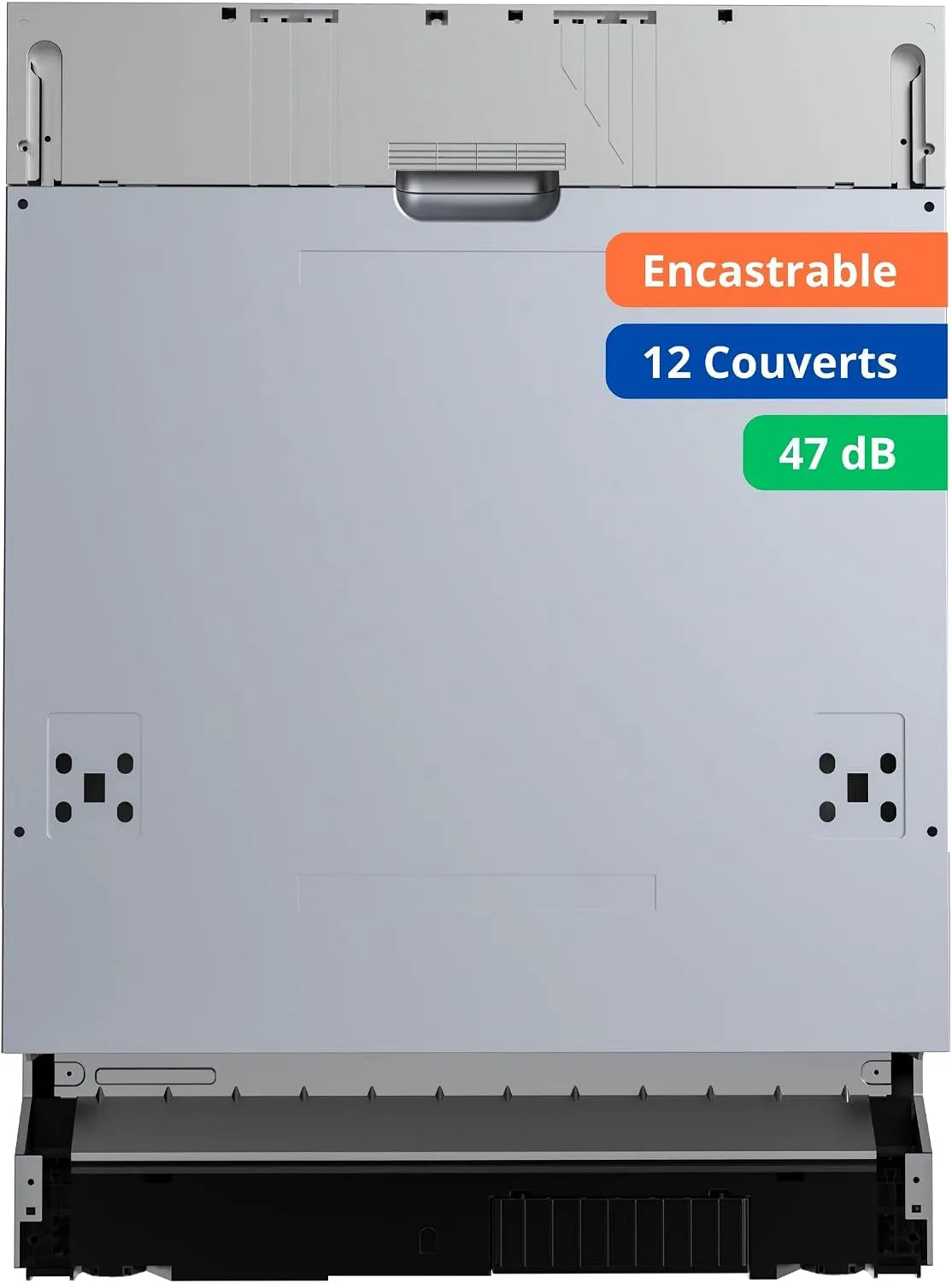 Lavastoviglie, 49 dB, classe energetica E, GEDTECH GLV1249FULL, da incasso, 12 posate