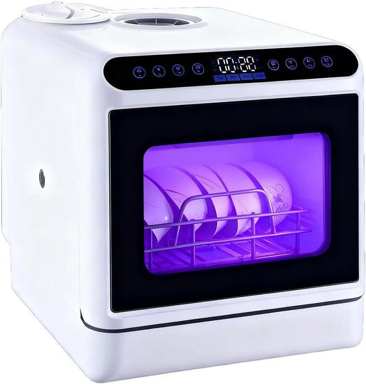 Lavastoviglie, 5 L, 3 programmi, portatile, ampio serbatoio, 3 Programmi Con Display LED E Asciugatura