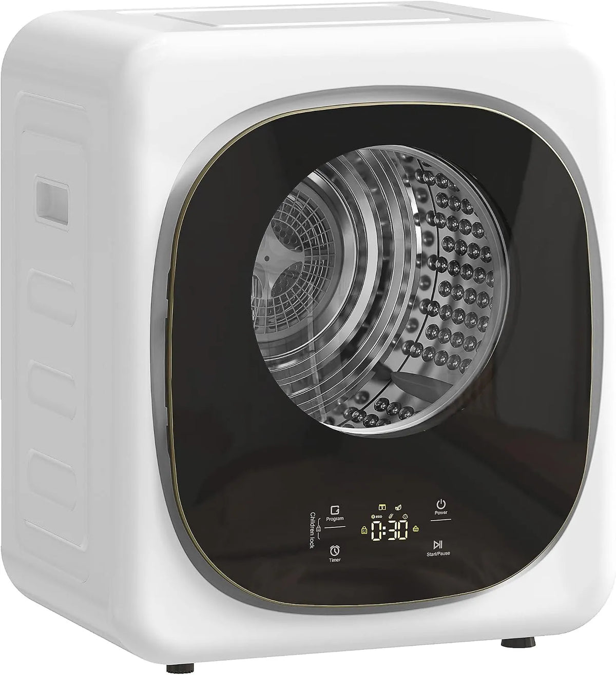 Asciugatrice, 800 W, 5 programmi, 2.5 kg, HOMCOM, portatile, touch, Display Touch
