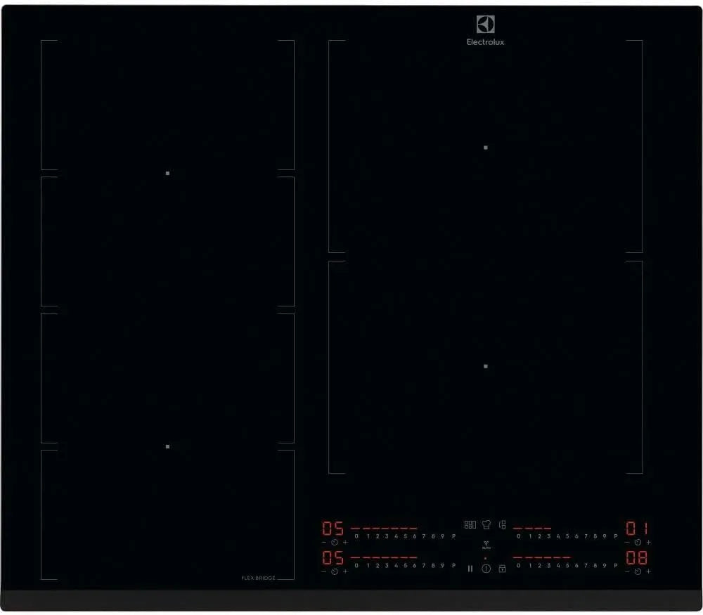 Electrolux Serie 600 EIV64453 Piano cottura a induzione, 60 cm, piastra a induzione, da incasso, nero