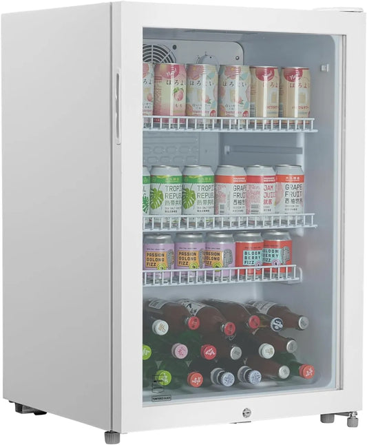 Frigorifero GSC2125B 220-240V, 118 L, 240 V, vetro, bianco, 3 Ripiani Regolabili, Bar, Gastronomia, METRO Professional Mini Frigo per Bevande GSC2125B