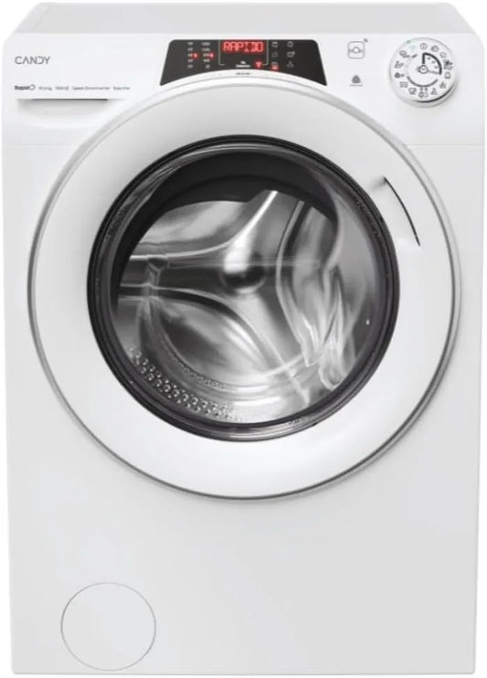 Candy ROW51066DWMST-S Lavasciuga, 10+6 kg, classe energetica D, lavatrice, asciugatrice, libera installazione, Wi-Fi, bianco, 60x58x85, 1500 giri