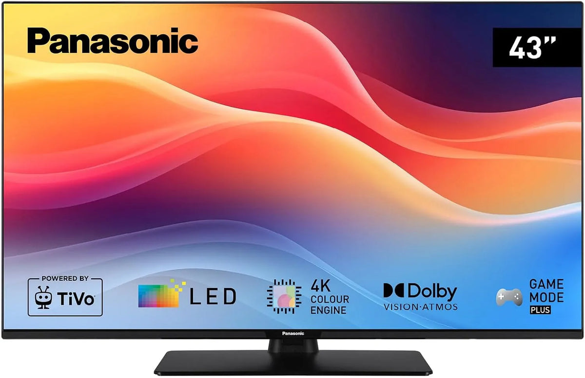 Panasonic TB-43W61AEZ Smart TV, 43 pollici, televisore, 4K UHD, Google Assistant, Alexa e Siri, nero, Dolby Vision e Atmos, 2025, Smart TV LED 4K