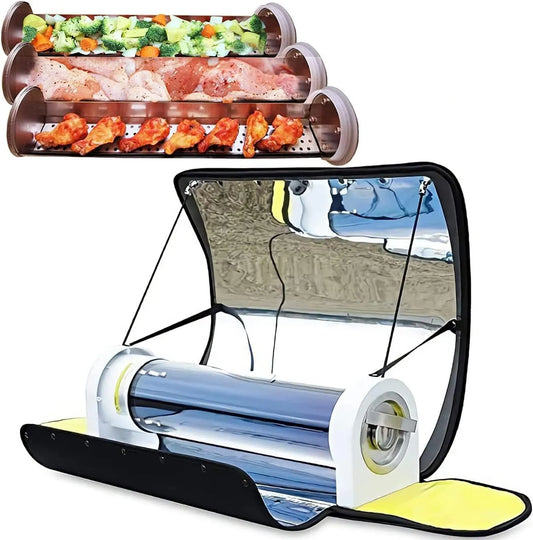 Forno elettrico, 5 L, portatile, esterno, Cucina Solare per 4-5 Persone, Fornello Solare da Campeggio 4, Ideale per Viaggi, Escursioni e Picnic