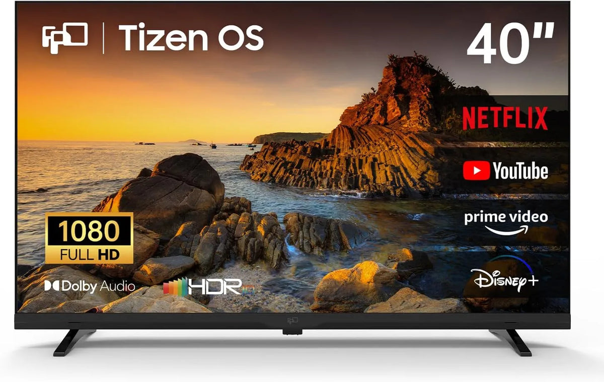 Smart TV 1080p, 40 pollici, televisore, Tizen OS, Full HD, FPD 40 Pollici Smart TV 1080p Full HD Tizen OS TV a schermo piatto
