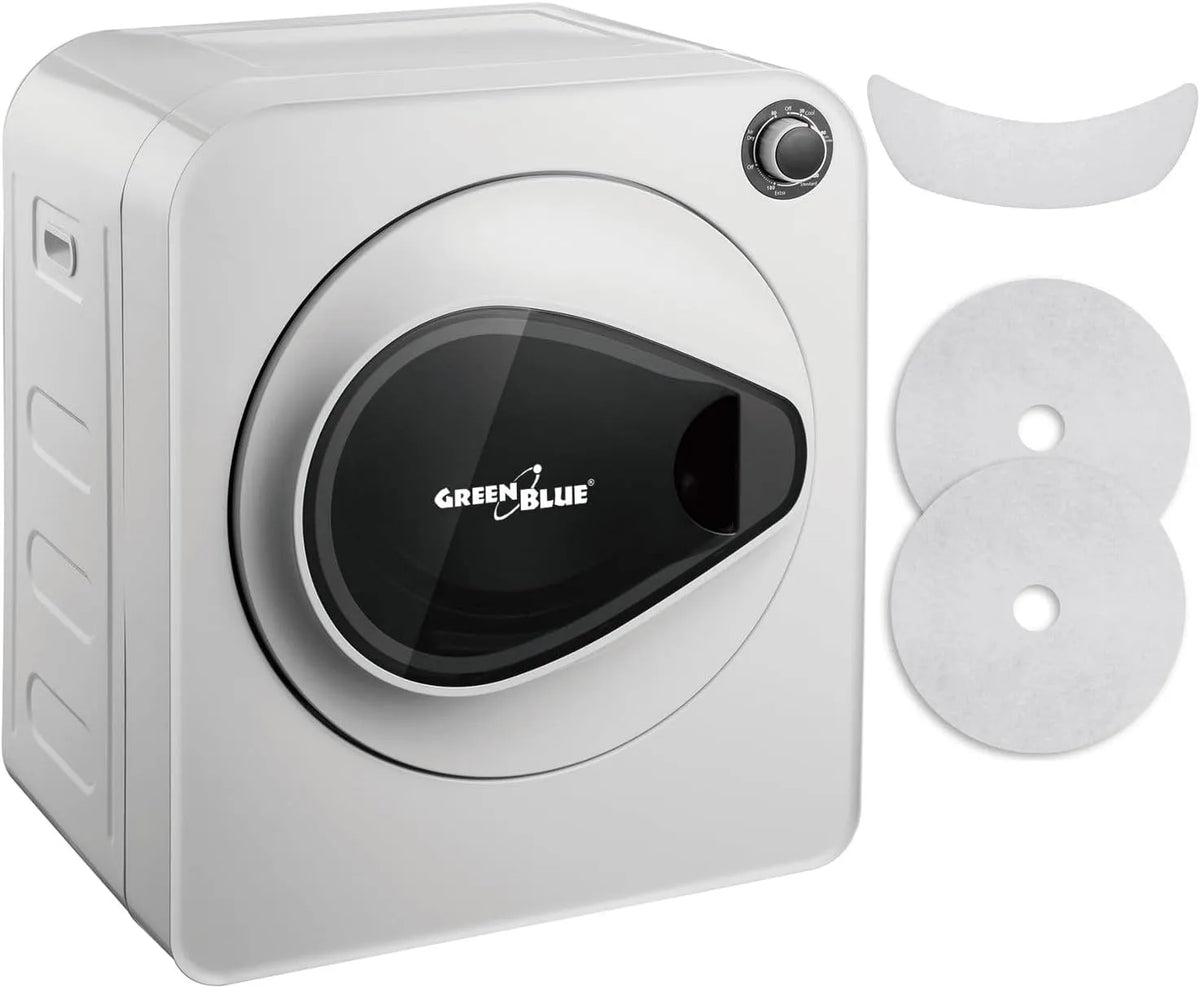 Asciugatrice, 830 W, 3 kg, Green GB405, montaggio a parete, blu, fino a 3 kg, adatto per vestiti, autoportante o a parete, cinque programmi di