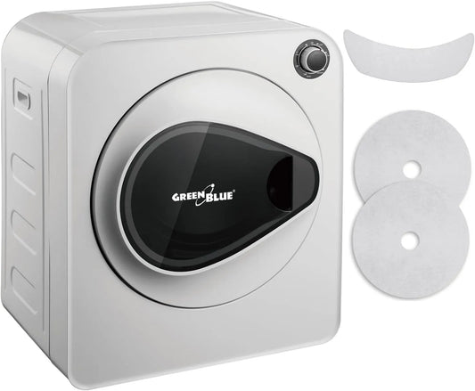 Asciugatrice, 830 W, 3 kg, Green GB405, montaggio a parete, blu, fino a 3 kg, adatto per vestiti, autoportante o a parete, cinque programmi di