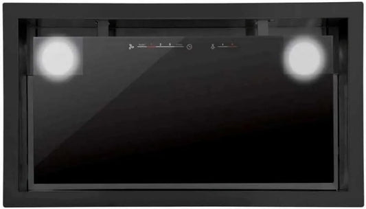 Cata Cappa aspirante, 280 W, classe energetica E, cappa da cucina, da incasso, touch, acciaio inox, GC DUAL 45 BK