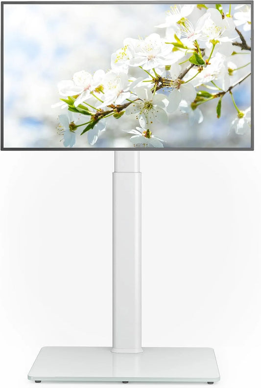 Smart TV, 65 pollici, televisore, OLED, display LCD, Supporto TV universale da pavimento con montaggio girevole a 70 gradi, 9 livelli di altezza