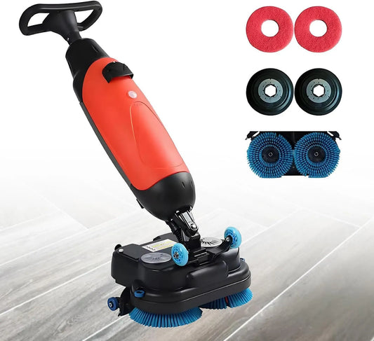 Lavasciuga, 43 cm, lavatrice, asciugatrice, professionale, 240 giri, min, testa rotante a 360°, copertura di 1100 m2, doppie spazzole rotanti