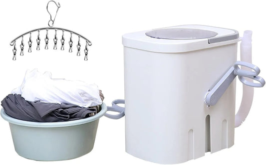 Prodotto 5 kg, Rondella portatile a carica dall'alto con capacità di 3, manovella manuale in acciaio inox, efficiente dal punto di vista energetico