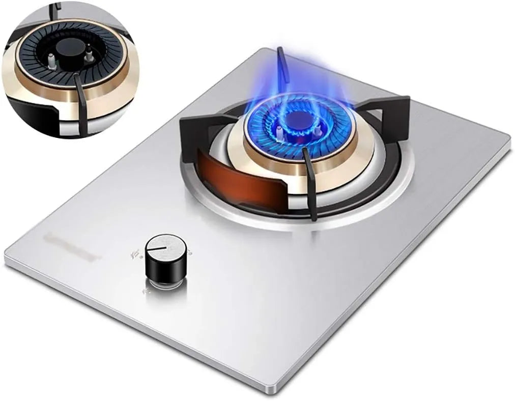 Piano cottura a gas, da incasso, acciaio inox, fornello a gas, propano, Facile da pulir
