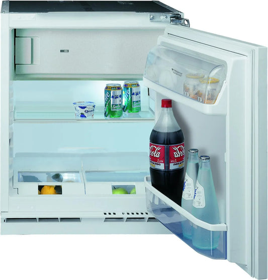 Frigorifero HABUF011, 126 L, classe energetica E, da incasso, Mini Frigo da Incasso Sottopiano Capacità 126 Litri Classe energetica E Raffreddamento