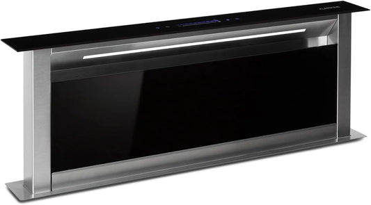 Klarstein Cappa aspirante, 90 cm, 604 m3/h, classe energetica A, cappa da cucina, da incasso, 10 Modalità di Aspirazione della Ventola, a Incasso con
