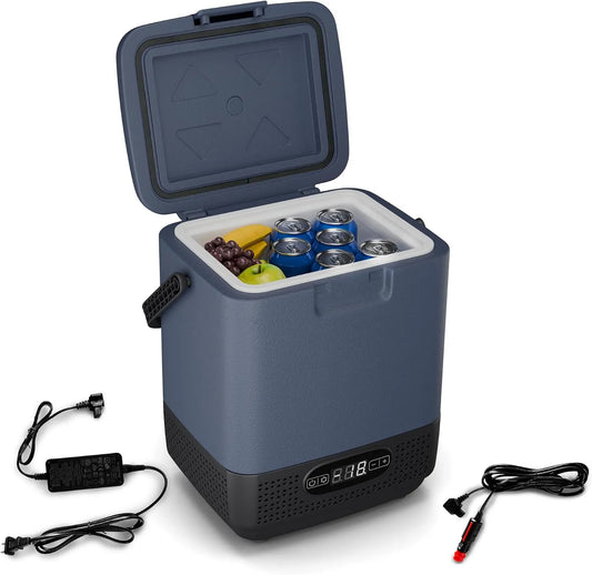 Klarstein 12V/230V Frigorifero portatile, 12 L, -20 a 20 °C, 12 V, mini frigo portatile, Display LED, Modalità ECO & MAX, Klarstein SwiftFrost 12L