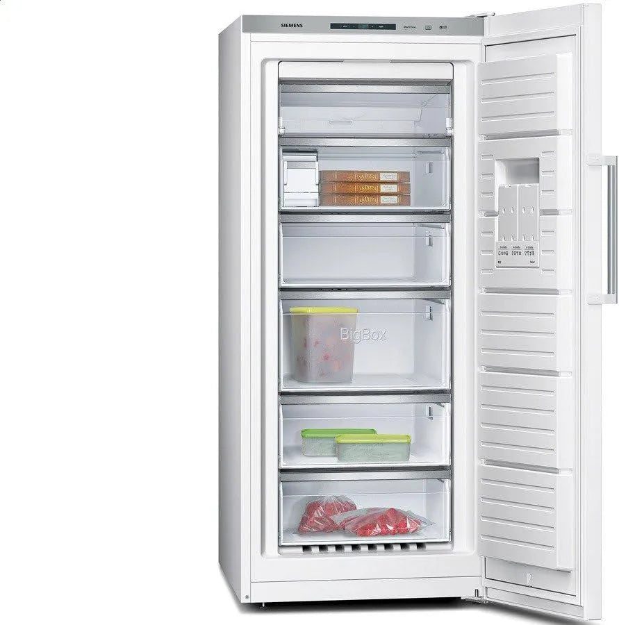Siemens GS51NAW40 Congelatore, 286 L, No Frost, vano congelatore, freezer verticale, bianco, NoFrost, MultiAirflow System, ecoPlus