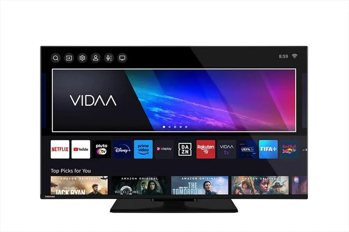 Toshiba 50QV3463D Main10 Smart TV, 50 pollici, classe energetica E, televisore, 4K UHD, DVB-T2, DVB-T2 HEVC, LED