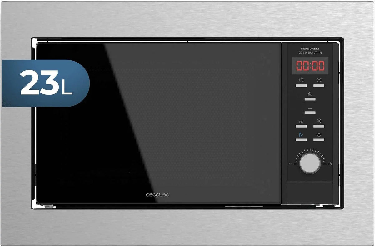 Cecotec Grandheat 2350 Forno a microonde, 23 L, 900 W, 9 programmi, timer, 9 funzioni preconfigurate, Cecotec Forno a Microonde digitale Grandheat