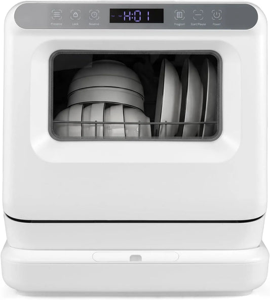 Lavastoviglie, portatile, LIFEZEAL Lavastoviglie da Banco Portatile con Spruzzo a 360°