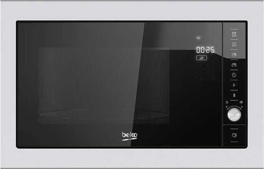Beko Forno a microonde, 25 L, 900 W, da incasso, acciaio inox, nero, Acciaio inossidabile forno a microonde