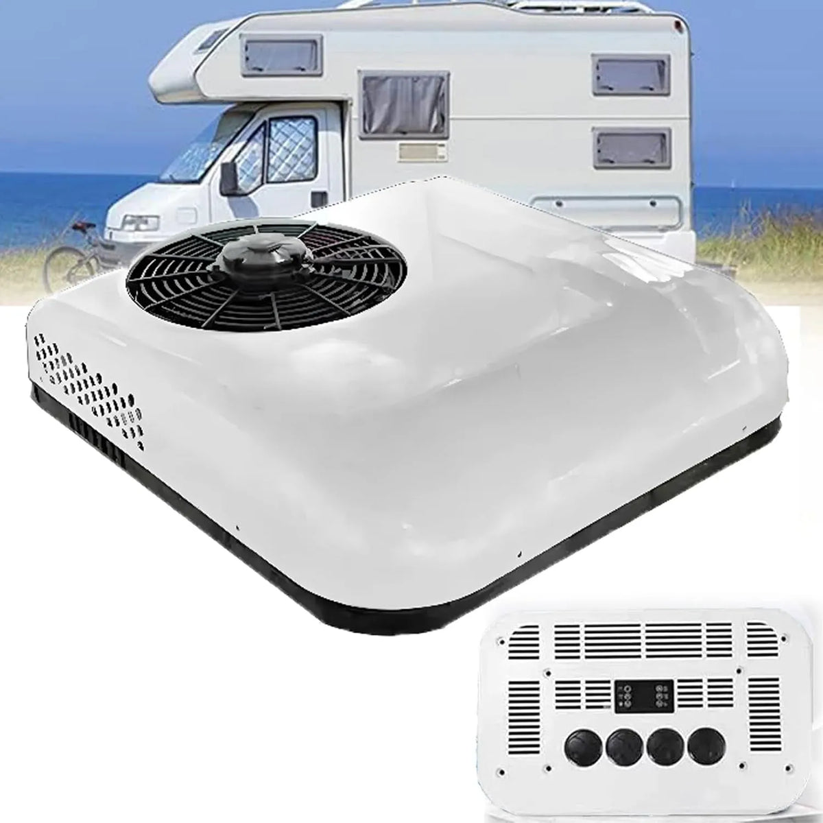 modello 12V/24V bianco-24V, Condizionatori d'Aria da Tetto per Camper 12V/24V, condizionatori d'Aria per Camion Non canalizzati, unità universali