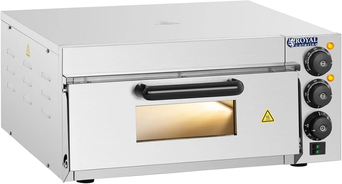 Forno elettrico per pizza RCPO-2000-1PE, professionale, ristorazione, Royal Catering Forno Elettrico per Pizza Professionale RCPO-2000-1PE 1