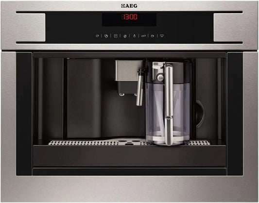 AEG M Incasso Espresso, Caffè Espresso compatte Acciaio Inossidabile macchina per il caffè pe4571