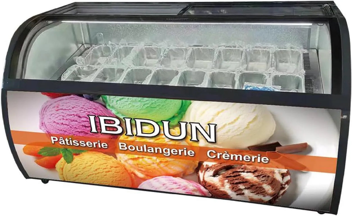 Dell Congelatore, vano congelatore, professionale, acciaio inox, freezer verticale, 16 congelatore commerciale del ghiacciolo del gelato dell'acciaio